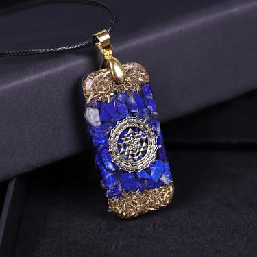 Natural Lapis Lazuli Reiki Orgonite Necklace-Your Soul Place
